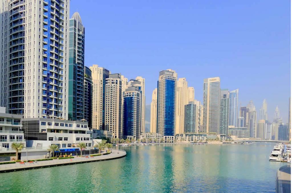 Moving to UAE: Dubai Skyline Overlooking Ocean